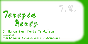 terezia mertz business card